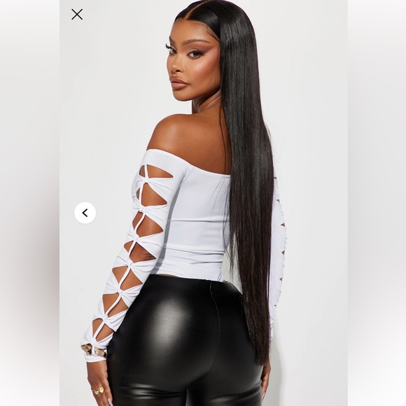 Jess Cut Out Bodysuit White - Picture 4 of 5